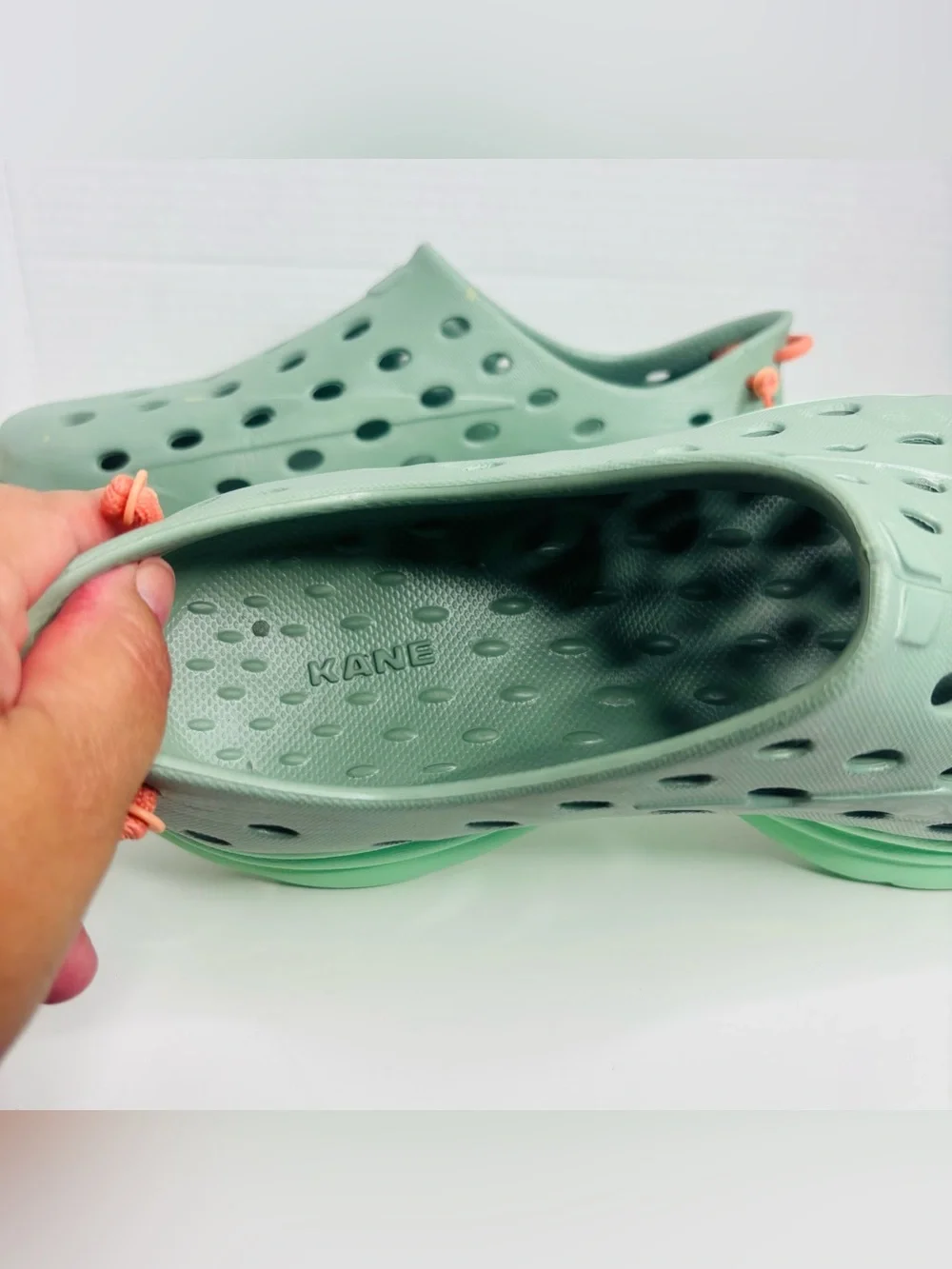 Men's Slip-On Ventilated Foam Sandals - Sage Green